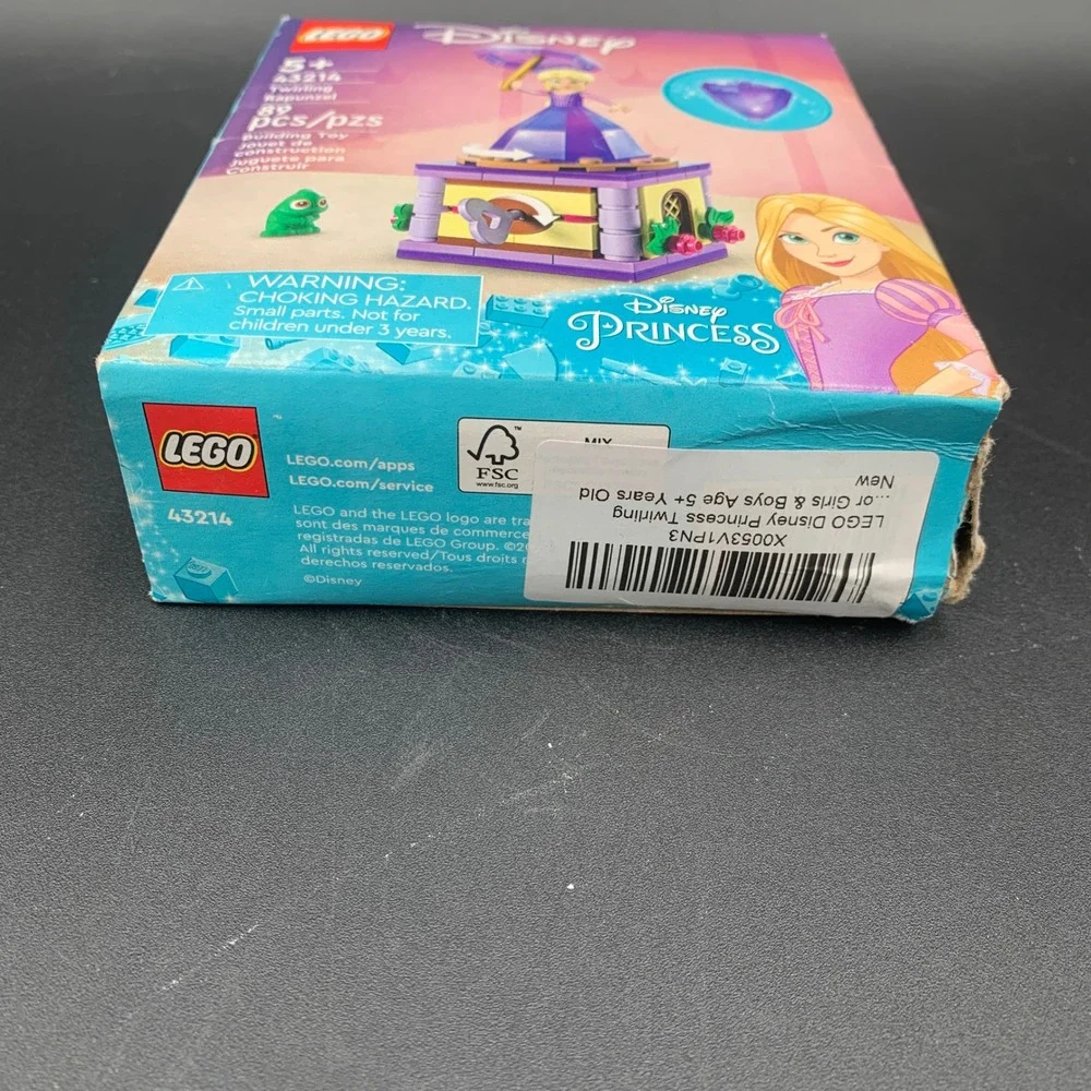 LEGO Disney Princess Twirling Rapunzel 43214 Building Toy Set 89 Pieces Retired